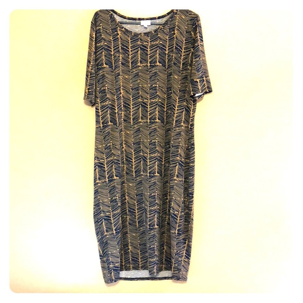 BNWOT LuLaRoe Julia Dress! Only tried on! Navy!!
